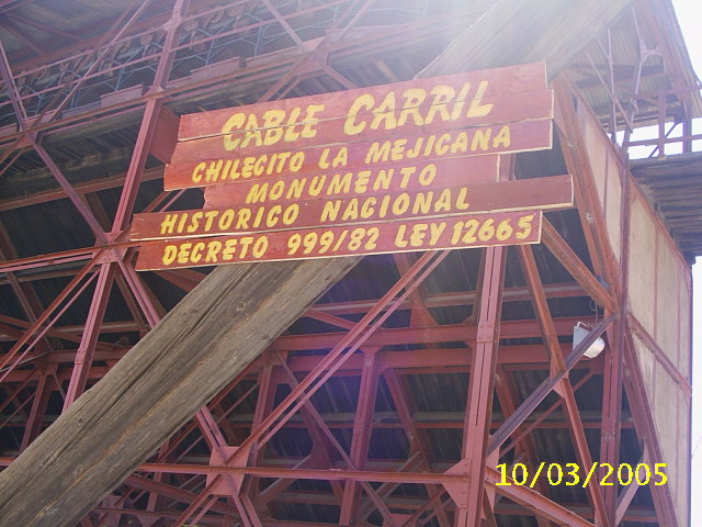 Cable Carril a La Mejicana en Chilecito
