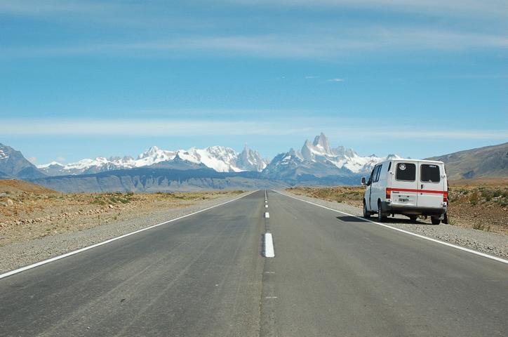 Ruta 23, camino a El Chalten en El Chaltén