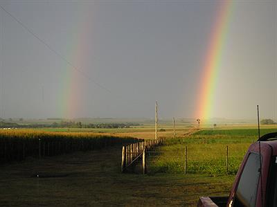 Arcoiris en el campo