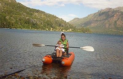 amibote, en el Lago Gutierrez Bariloche