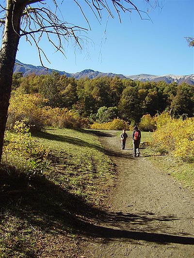 llegando al lago huechulafquen