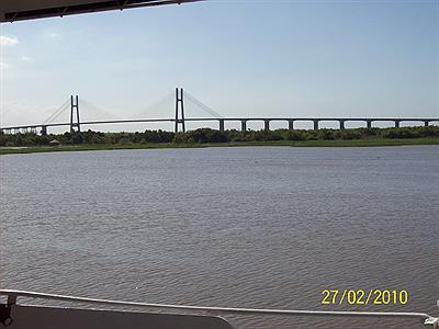 Puente Rosario-Victoria-desde el Paranà-