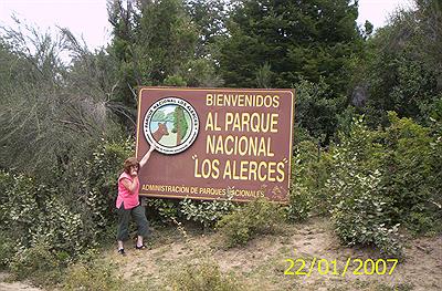 Entrando al parque Nacional Los Alerces