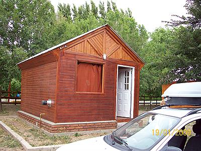 Cabaña dentro del camping Municipal