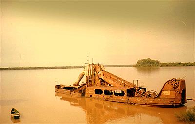 Arenero abandonado, Río Uruguay, Entre Ríos