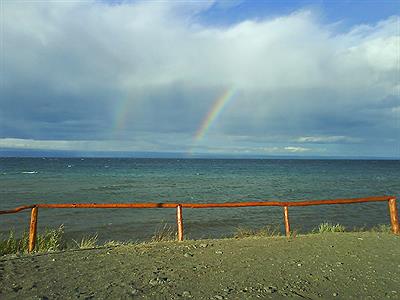 Arco iris sobre el Lago Bs As
