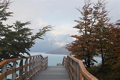 Passarela ao amanhecer