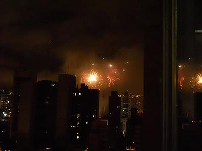 Fuegos artificiales en 129 aniversario de La Plata