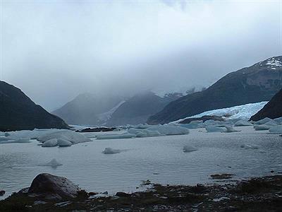 Bahia Onelli en dia nublado