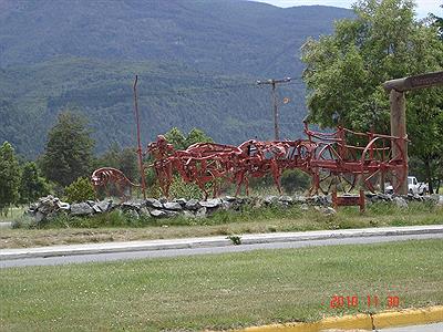 Escultura en Lago Puelo