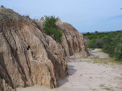 Las cárcavas de Punta Rubia