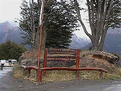 Entrada al mirador del glaciar Perito Moreno