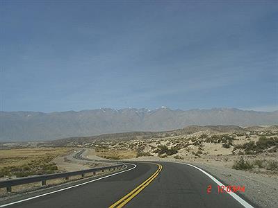 RUTA 40 Llegando a Punta de Balastro