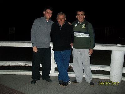 disfrutando una noche en Monte Hermoso