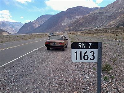 Camino a Punta de Vacas