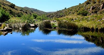 Un sector de la Cascada de Olaen