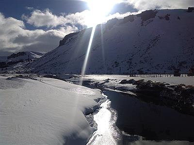 Desembocadura en el lago