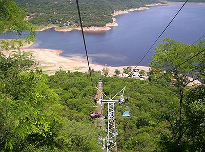 El Cadillal (Tucumán) desde la aerosilla