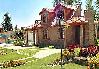 Vista de las cabañas