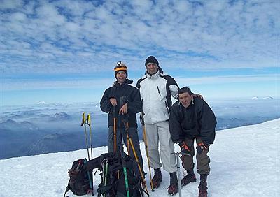 ascenso al volcan Lanin 2012