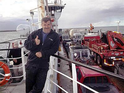 Cruce en las barcasa