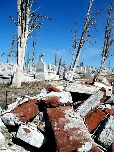 Ruinas de Epecuen, un lugar intensamente conmovedor