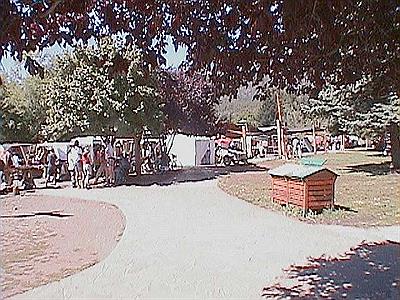 Vista de la feria artesanal