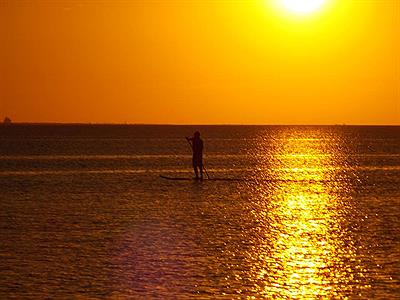 Atardecer en la Laguna de Mar Chiquita, Miramar, Cordoba 