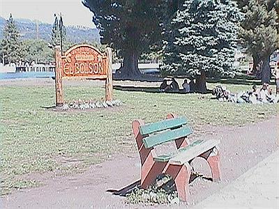 Vista de la feria artesanal