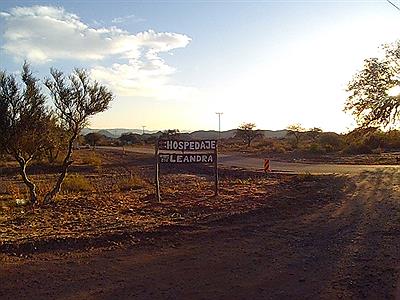 Cartel visto desde la ruta 150