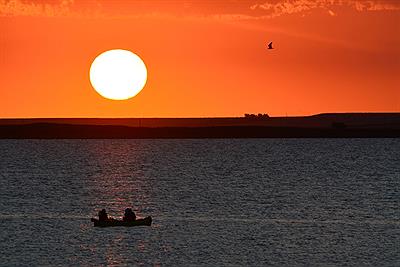 Atardecer en el Club de Pesca de Saavedra