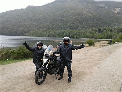 Viajando en moto