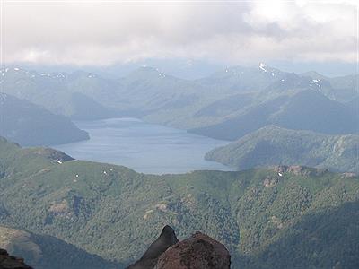 Lago Tromen desde el refugio