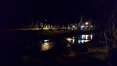 Rio El Trapiche de noche