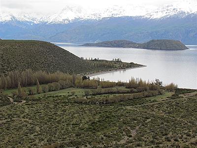 Recorriendo las margenes sur del LagoGeneral Carreras