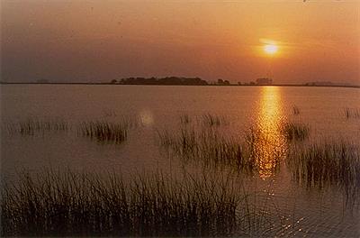 Atardece sobre Laguna de Chascomús