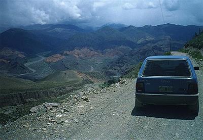 Vista del camino a la G del diablo