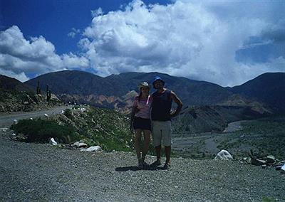 Vista del camino al Pucara