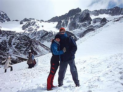 En el Glaciar Martial