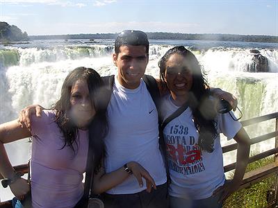 caro, lily y yo en la garganta del diablo