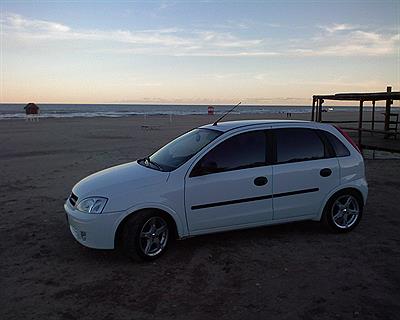atardecer en mar azul