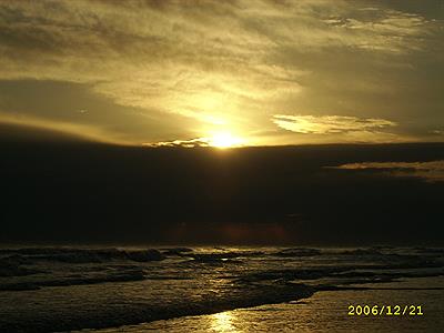 Atardecer en la playa