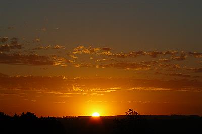 Atardecer en la sierra