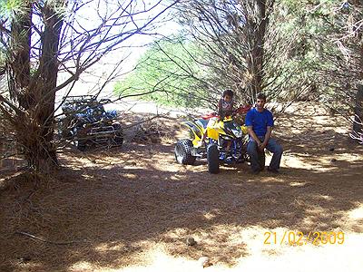 cristian su hijo en el pinar