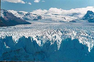 Vista del glaciar