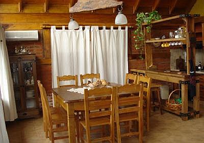 Interior Cabaña Bordó