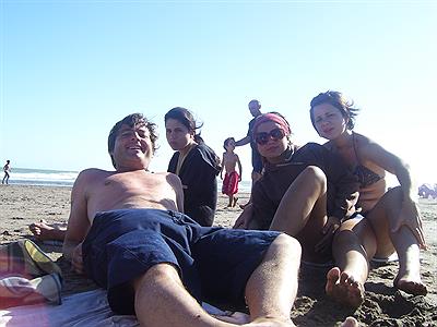 Claudio Otero, Fiorina, Pierina y Bianca guila.